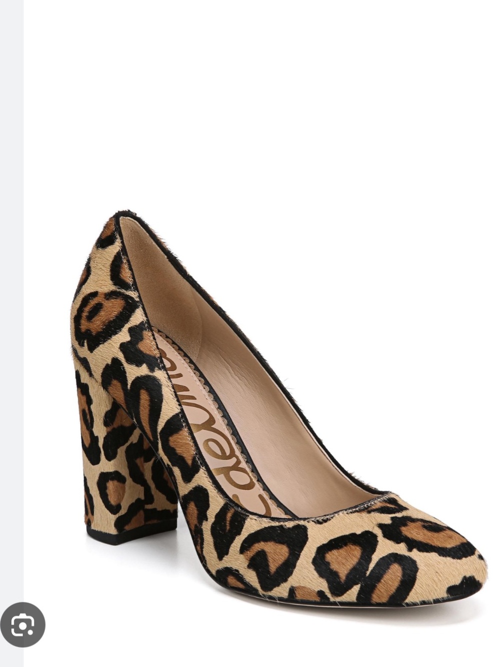 Sam Edelman Stillson Leopard-Print Calf Hair Pumps - size 11